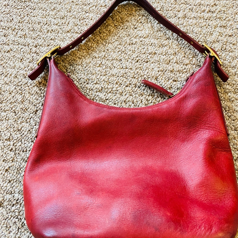 Coach vintage hobo Red Leather Women's Bag